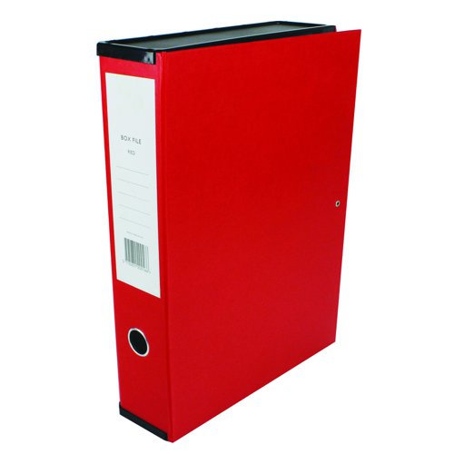 Box File Foolscap Red