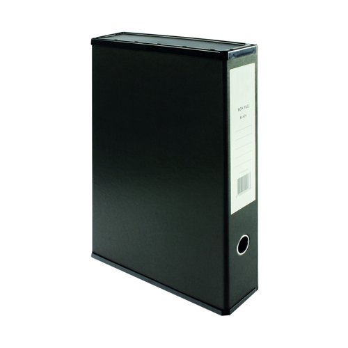 Box File Foolscap Black (Single)
