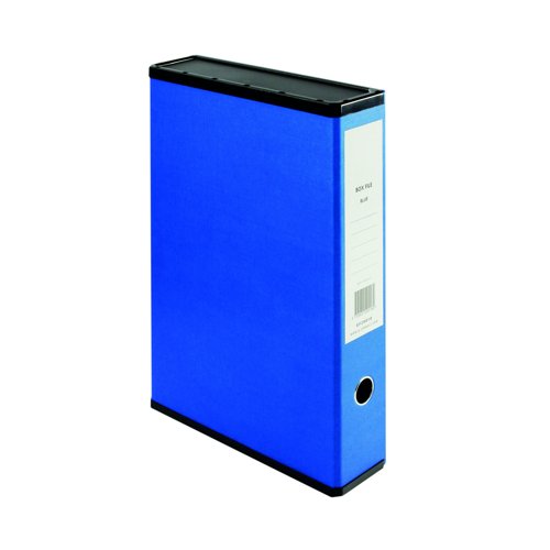 Box File Foolscap Blue (Single)