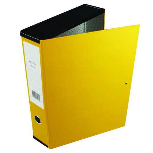 Box File Foolscap Yellow (Single)