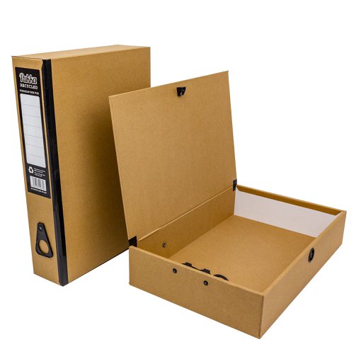 Pukka Recycled Box File Foolscap Kraft RF-9487