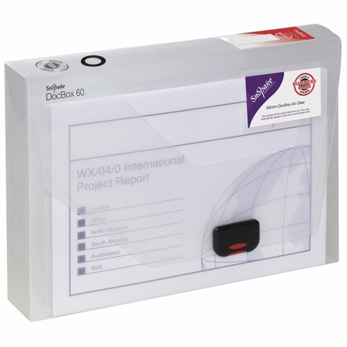 Snopake 100% Recycled DocBox 60 A4 Clear 12871