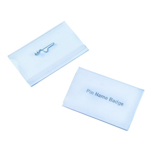 Value Name Badge & Pin 75x40mm (100)