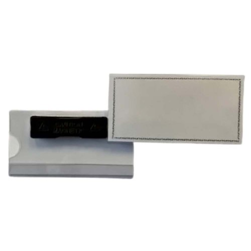 Reusable Magnetic Badge 40x75mm (Pack 10)
