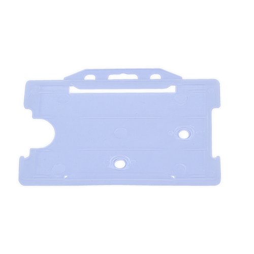 Double-Sided ID Card Holder & Clip Clear 5020-CLEAR