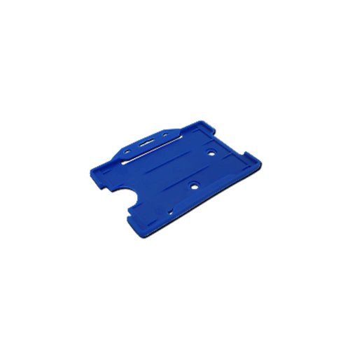 Rigid Plastic ID Card Holder Blue