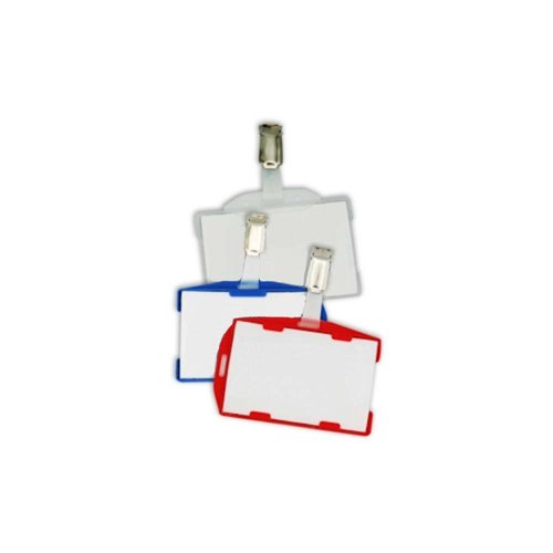 Double ID Card Badge Holder Clear BHIDL