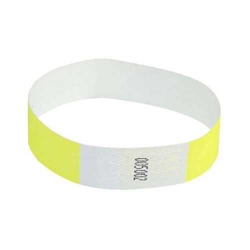 Tyvek Wristbands 19mm Fluorescent Yellow (Pack 1000)