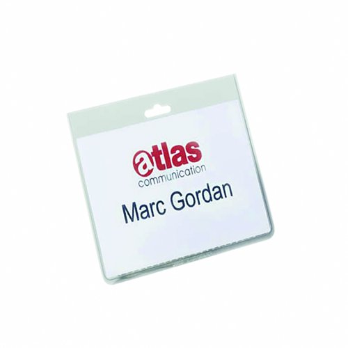 Durable Security Badge Without Clip 90x60mm Landscape (Pack 20) 813519