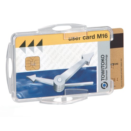 Durable Swipe Card Holder Double Clear (Pack 50) 999108000