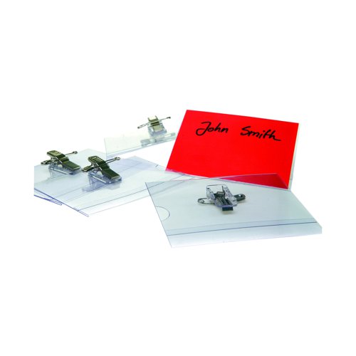 Announce Combi Clip Name Badge 54x90mm (Pack 50) PV00918