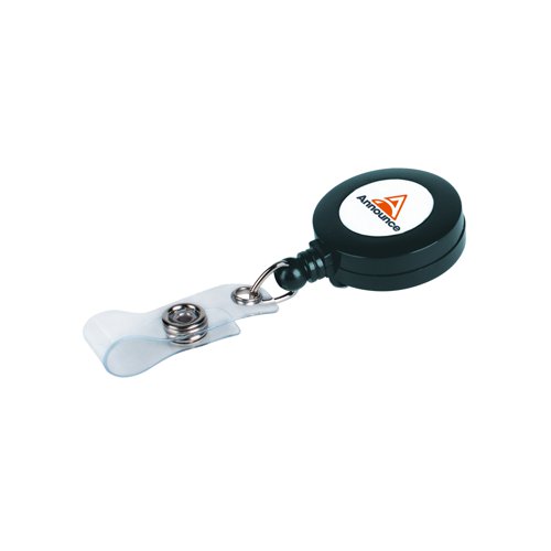 Announce Badge Reel 660mm Charcoal (Pack 10) PV03304