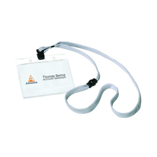Announce Name Badge & Textile Necklace (Pack 10) PV00674