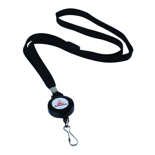 Announce Textile Lanyard with Badge Reel (Pack 10) AA03627