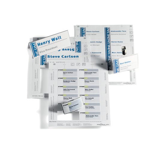 Durable Badgemaker Inserts 54x90mm (Pack 200) 145502