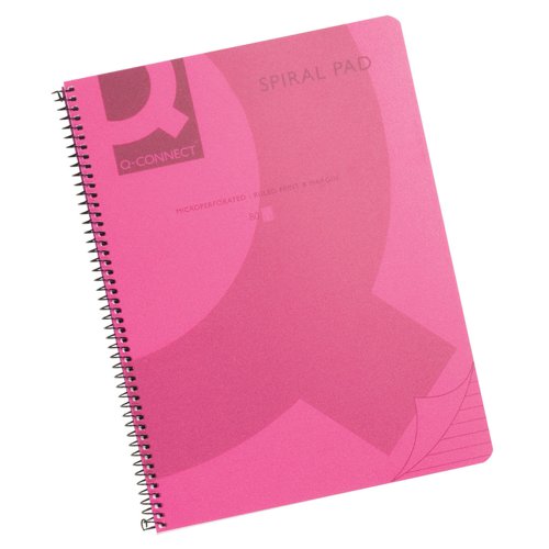 Polypropylene Spiral Notebook A5 Translucent Pink