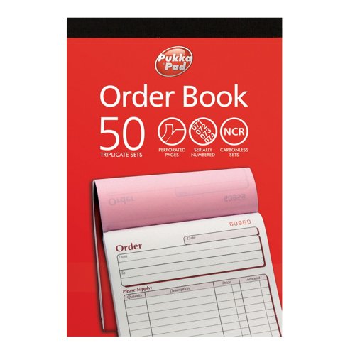 Triplicate Carbonless Order Book A5