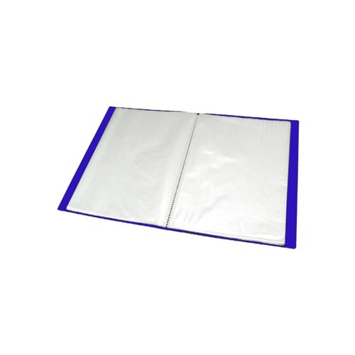 Soft Cover Display Book A4 10 Pocket Blue