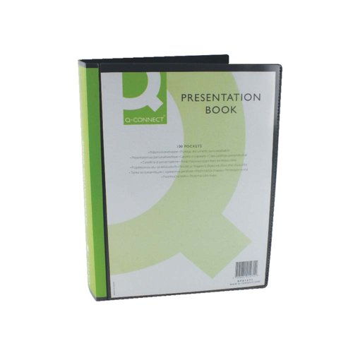 Soft Cover Display Book A4 100 Pocket Black