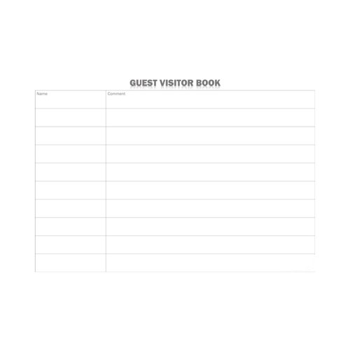 Guest Visitor Book