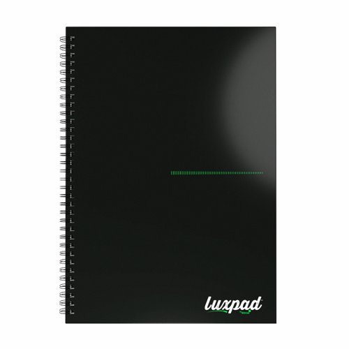 Silvine Luxpad Professional 100% Recycled Hardback Notebook A4 Black (Pack 5) THBPINA4RE