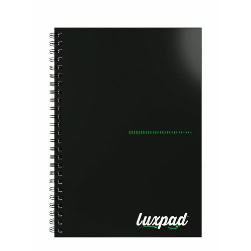 Silvine Luxpad Professional 100% Recycled Hardback Notebook A5 Black (Pack 5) THBPINA5RE