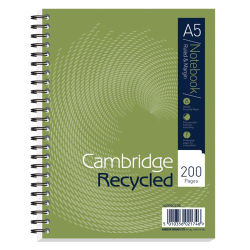 Cambridge Recycled Notebook A5+ 200pages 100080106