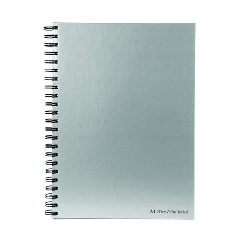 Pukka Pad Silver Wirebound Book A4 160pages WRULA4