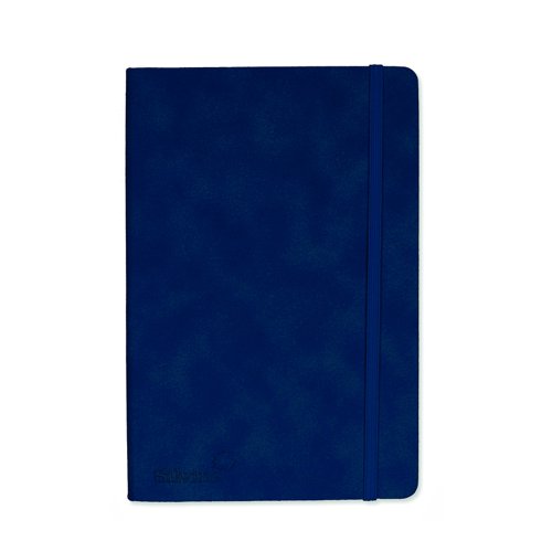 Silvine Executive Soft Feel Notebook A5 160pages Royal Blue 197BL