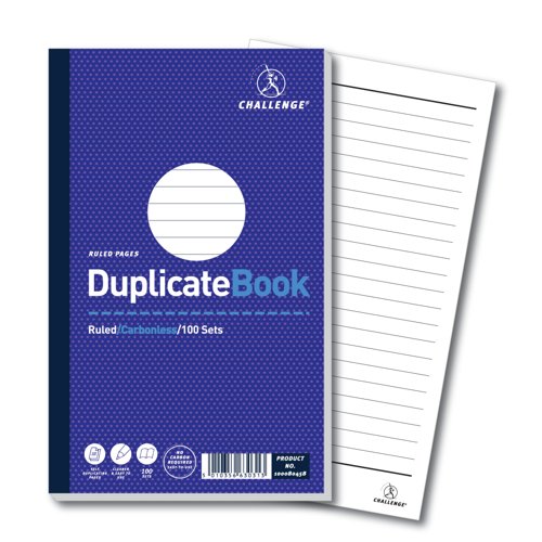 Challenge Duplicate Book 216x130mm Ruled 100sets 100080458