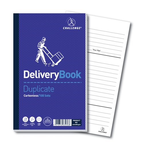 Challenge Duplicate Book 210x130mm Delivery Note 100sets 100080470