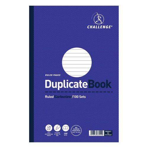 Challenge Duplicate Book 297x195mm Ruled 100sets 100080527