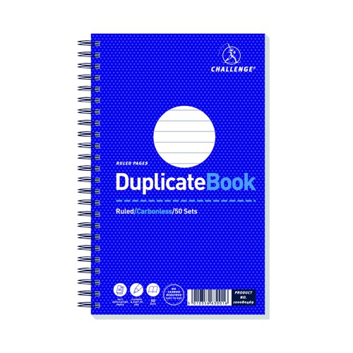 Challenge Wirebound Duplicate Book Ruled 216x130mm 50sets 100080469