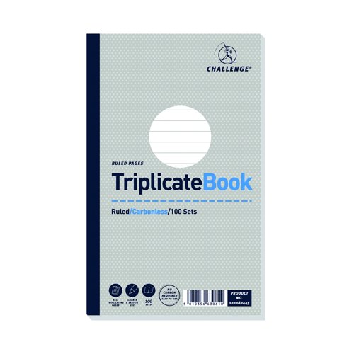 Challenge Triplicate Book Ruled 210x130mm 100sets 100080445
