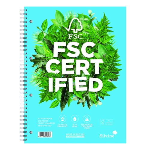 Silvine Premium FSC Notebook A4+ 160pages 75gsm R202
