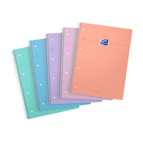 Oxford MyNotes Card Cover Wirebound Notebooks 160pages A5 Assorted (Pack 5) 400187022