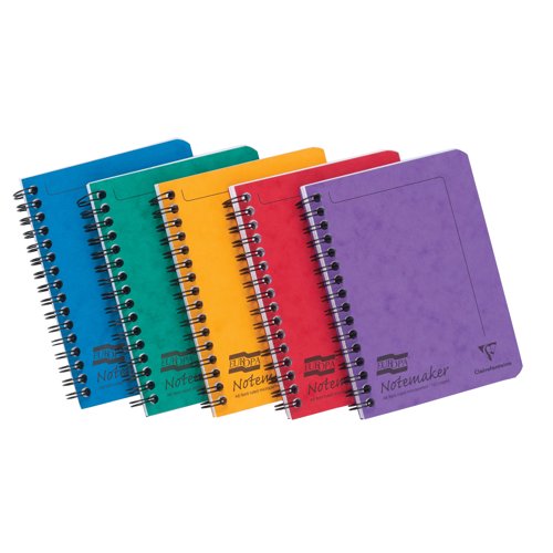 Europa Notemaker A6 120pages Assorted Colours A (Pack 10) 482/1138Z
