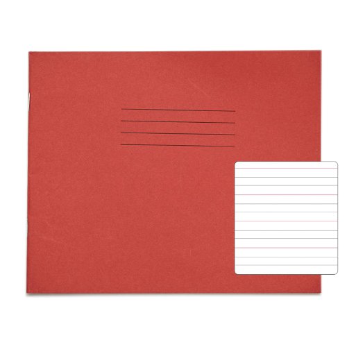 RHINO Handwriting Book 165x200mm Wide Ruled 32 Page Red (Pack 100) SDXB2-0