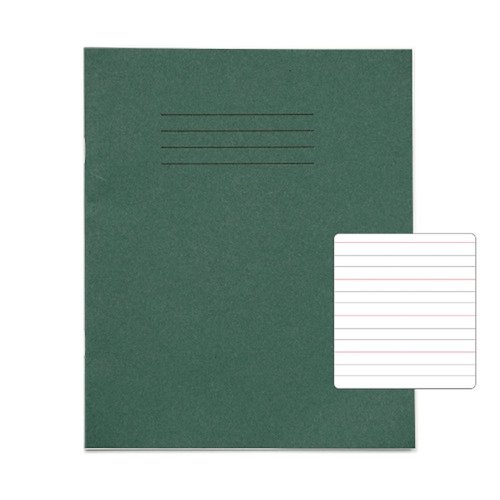 RHINO Handwriting Book 200x165mm Narrow Ruled 32 Page Dark Green (Pack 100) SDXB6-8