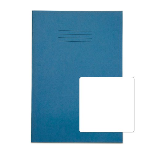 RHINO Exercise Book A4+ Plain 80 Page Light Blue (Pack 50) VDU080-161-6