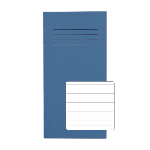RHINO Exercise Book 200x100mm 8mm Ruled 32 Page Light Blue (Pack 10) VNB005-323-2