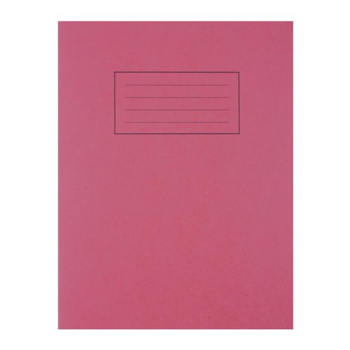 Silvine Exercise Book 80pages Ruled & Margin 229x178mm Red EX101