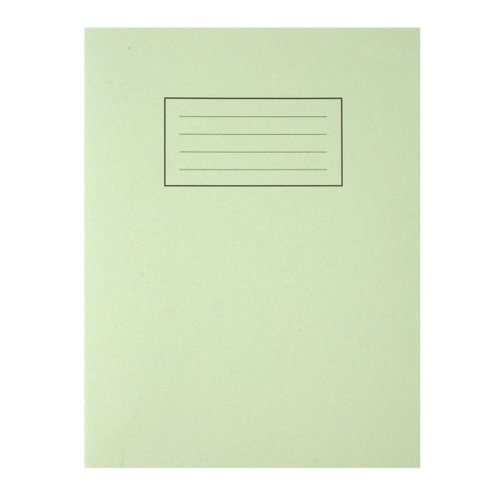 Silvine Exercise Book 80pages Ruled & Margin 229x178mm Green EX102
