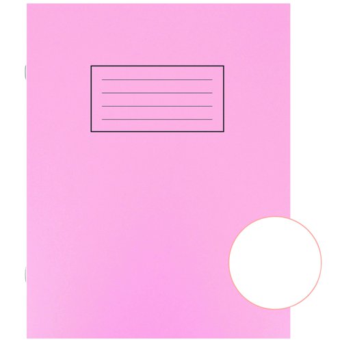 Silvine Exercise Book 80pages Plain 229x178mm Pink EX112