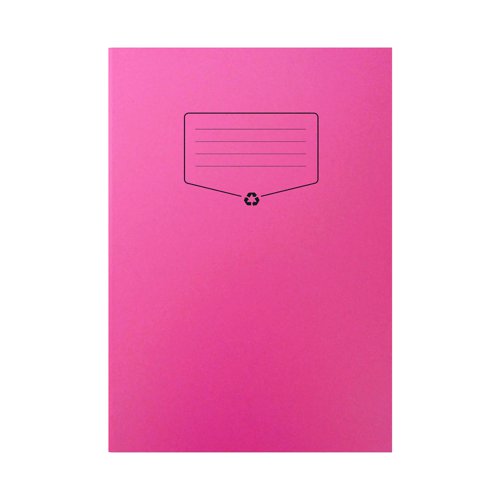 Silvine Recycled Exercise Book Ruled & Margin 64 Pages A4 Red (Pack 10) EXRE101