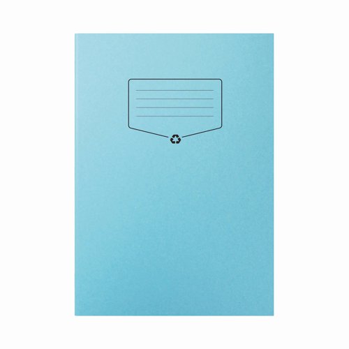 Silvine Recycled Exercise Book 7mm Squared 64 Pages A4 Blue (Pack 10) EXRE104