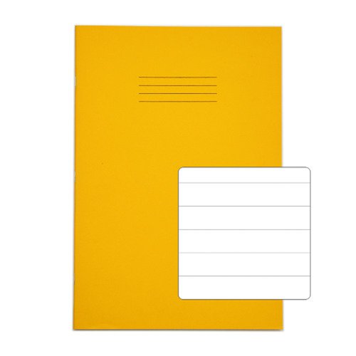 RHINO Exercise Book A4 15mm Ruled 64 Page Yellow (Pack 50) VEX677-36-4