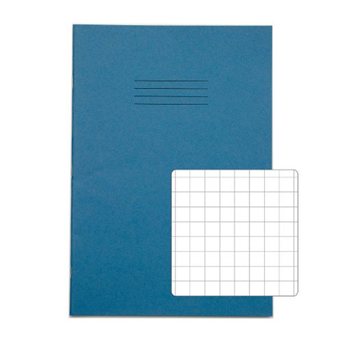 RHINO Exercise Book A4 10mm Squared 64 Page Light Blue (Pack 50) VEX677-995-8