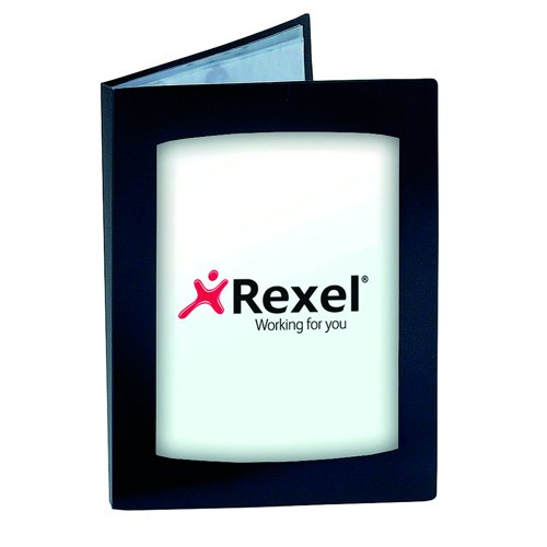 Rexel Clearview Display Book A4 24 Pocket Black 10320BK