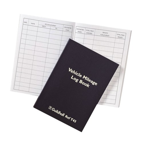 Guildhall Vehicle Mileage Log Book T43